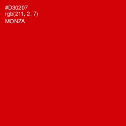 #D30207 - Monza Color Image