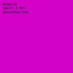 #D302C9 - Shocking Pink Color Image