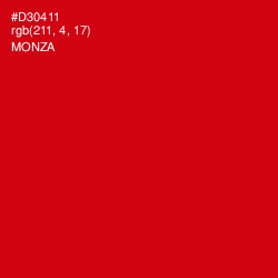 #D30411 - Monza Color Image