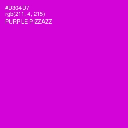 #D304D7 - Purple Pizzazz Color Image