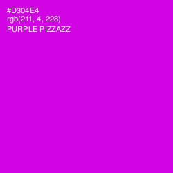 #D304E4 - Purple Pizzazz Color Image