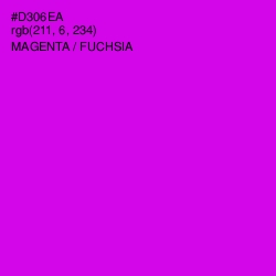 #D306EA - Magenta / Fuchsia Color Image