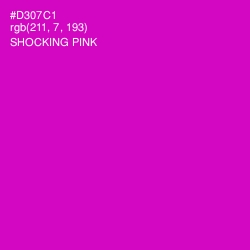 #D307C1 - Shocking Pink Color Image