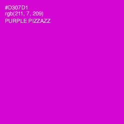 #D307D1 - Purple Pizzazz Color Image