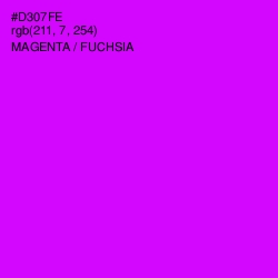 #D307FE - Magenta / Fuchsia Color Image