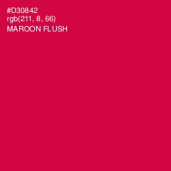 #D30842 - Maroon Flush Color Image