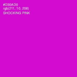 #D30AD0 - Shocking Pink Color Image