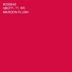 #D30B40 - Maroon Flush Color Image