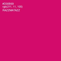 #D30B69 - Razzmatazz Color Image
