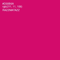 #D30B6A - Razzmatazz Color Image