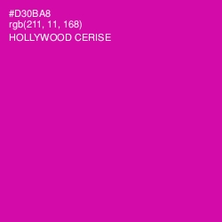 #D30BA8 - Hollywood Cerise Color Image