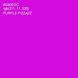 #D30BDC - Purple Pizzazz Color Image