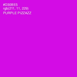 #D30BE5 - Purple Pizzazz Color Image