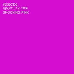 #D30CD0 - Shocking Pink Color Image