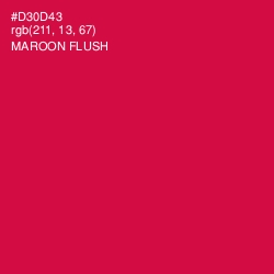 #D30D43 - Maroon Flush Color Image