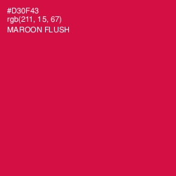 #D30F43 - Maroon Flush Color Image