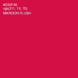 #D30F46 - Maroon Flush Color Image