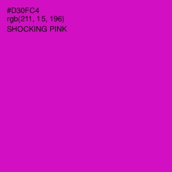 #D30FC4 - Shocking Pink Color Image