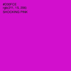 #D30FCE - Shocking Pink Color Image