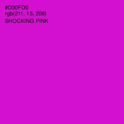 #D30FD0 - Shocking Pink Color Image