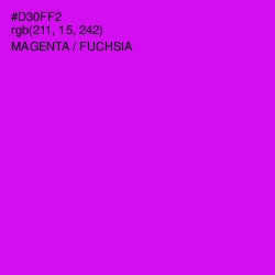 #D30FF2 - Magenta / Fuchsia Color Image