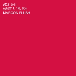 #D31041 - Maroon Flush Color Image