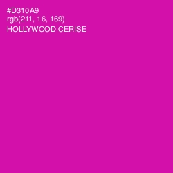 #D310A9 - Hollywood Cerise Color Image