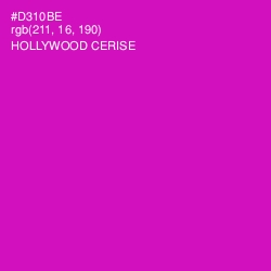 #D310BE - Hollywood Cerise Color Image