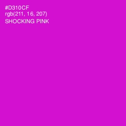 #D310CF - Shocking Pink Color Image