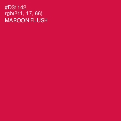 #D31142 - Maroon Flush Color Image