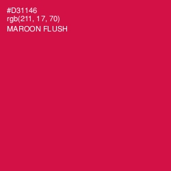 #D31146 - Maroon Flush Color Image