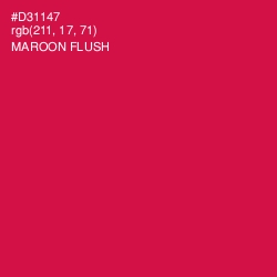 #D31147 - Maroon Flush Color Image