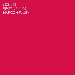 #D31148 - Maroon Flush Color Image