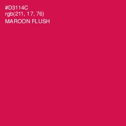 #D3114C - Maroon Flush Color Image