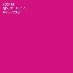 #D31181 - Red Violet Color Image