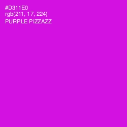 #D311E0 - Purple Pizzazz Color Image