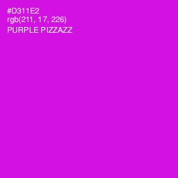 #D311E2 - Purple Pizzazz Color Image