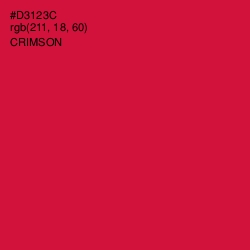 #D3123C - Crimson Color Image