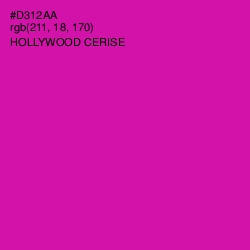 #D312AA - Hollywood Cerise Color Image