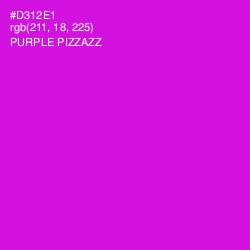 #D312E1 - Purple Pizzazz Color Image