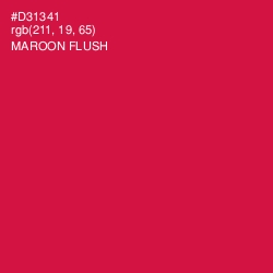 #D31341 - Maroon Flush Color Image