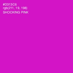 #D313C6 - Shocking Pink Color Image