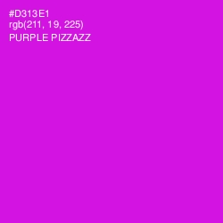 #D313E1 - Purple Pizzazz Color Image