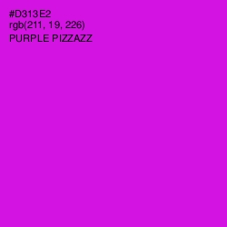 #D313E2 - Purple Pizzazz Color Image