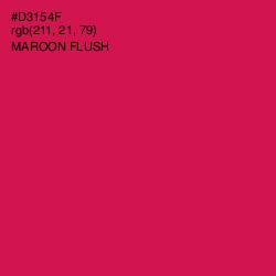 #D3154F - Maroon Flush Color Image