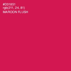 #D31851 - Maroon Flush Color Image