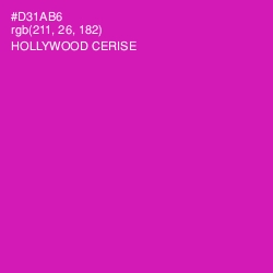 #D31AB6 - Hollywood Cerise Color Image