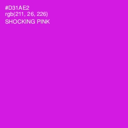 #D31AE2 - Shocking Pink Color Image
