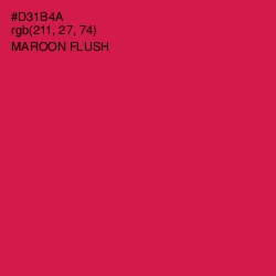 #D31B4A - Maroon Flush Color Image