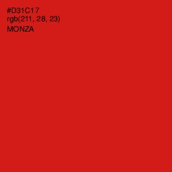 #D31C17 - Monza Color Image